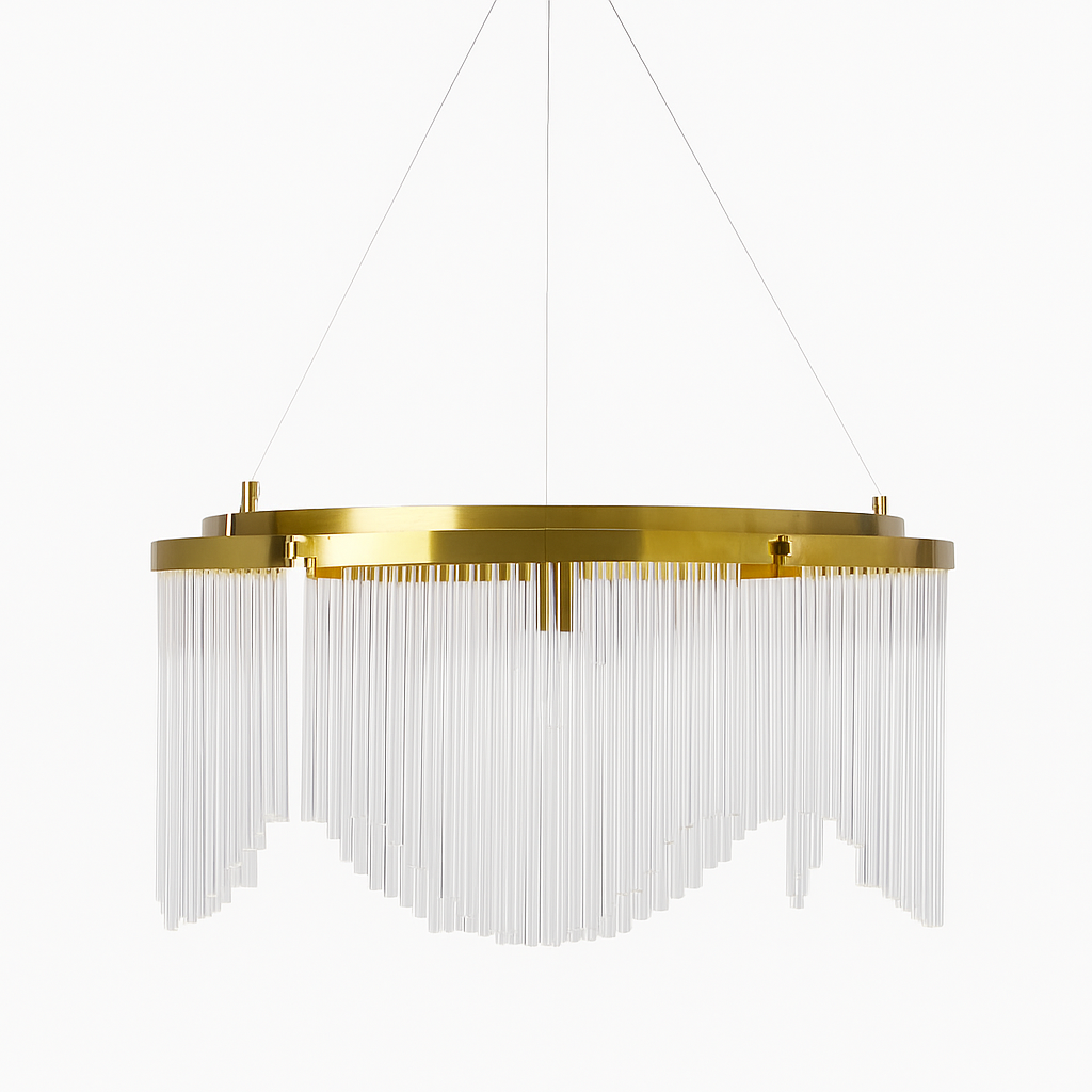 Підвісна люстра золота D-80 cm E14*6 Gold Luxury 251188-100006515