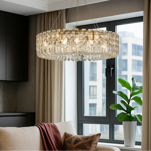 Підвісний світильник золотий D-60 cm E14*6 Gold Luxury 251188-100006516