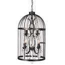 Підвісна люстра D-35 cm / D-45 cm E14 Black Cage light 240818-100003528