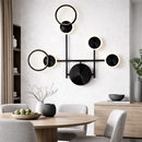 Настінний світильник чорний глянцевий L-62 cm Led 28W Black glossy Molecular 260119-100007017