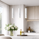 Підвісний світильник білий з імітацією мармуру H-40 cm GU10 Imitation Marble White 260141-100007023