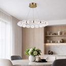 Підвісні люстри з прозорими перлинами D-58 cm  / D-68 cm / D-78 cm Led White Pearls 260118-100007025