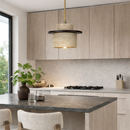 Підвісний світильник H-15 cm Е27 Wood+Beige Half 260218-100007421