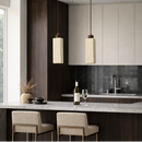 Підвісний світильник H-28 cm Е27 Wood+Beige Half 260218-100007422