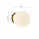 Настінні світильники з імітацією мармуру D-12 cm / D-15 cm / D-18 cm G9 Gold Ball Marmur 260218-100007427