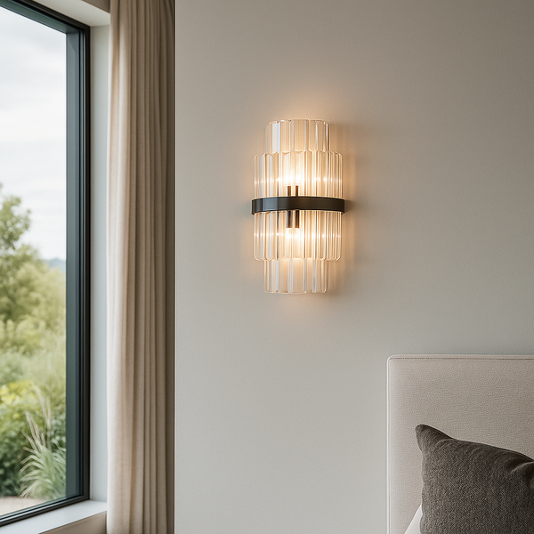 Настінний світильник чорний H-58 cm E14 Black Cordelia 251188-100006522