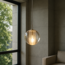 Підвісний світильник срібний із прозорим склом D-10 cm G4 Air Balls Bubbles 251019-100006473