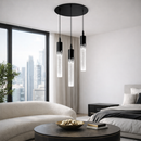 Люстра чорна Led 15W 3000К-6000К Black Bubble Slim 260319-100007619