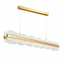Люстра підвісна золота видовжена L-120 cm Ice Led 200W Wave Line Gold 250622-100005037