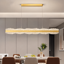 Люстра підвісна золота видовжена L-120 cm Ice Led 200W Wave Line Gold 250622-100005037