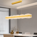 Люстра підвісна золота видовжена L-120 cm Ice Led 200W Wave Line Gold 250622-100005037