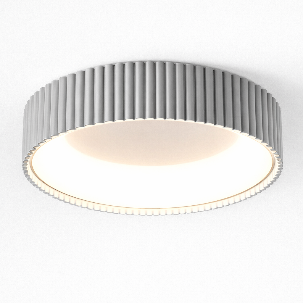 Стельові люстри сірі D-40 cm / D-50 cm Led Grey Gofre 260322-100007625