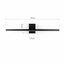 Настінний світильник чорний L-60 cm Led 10W 4000K Black Line 260118-100007039