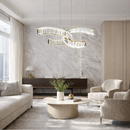 Люстра підвісна Led Gold Crystal 250535-100005005