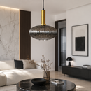 Підвісний світильник димчастий D-27 cm E27 Smoke+Gold Garden lamp 260766-100008342