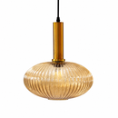 Підвісний світильник бурштиновий D-27 cm E27 Amber+Gold Garden lamp 260766-100008343