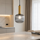 Підвісний світильник димчастий D-18 cm E27 Smoke+Gold Garden lamp 260766-100008345
