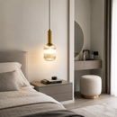 Підвісний світильник бурштиновий D-13 cm E27 Amber+Gold Garden lamp 260766-100008346