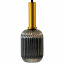 Підвісний світильник димчастий D-13 cm E27 Smoke+Gold Garden lamp 260766-100008347