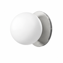 Настінне бра нержавійка з білим плафоном H-12 cm W-12 cm Bubble B1 Chrome+White 260772-100008348