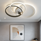 Стельова світлодіодна чорно-біла кільцева люстра з пультом L-51 cm Led 70W Black+White Circle 250875-100005745