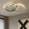 Стельова світлодіодна чорно-біла кільцева люстра з пультом L-51 cm Led 70W Black+White Circle 250875-100005745