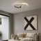 Стельова світлодіодна чорно-біла кільцева люстра з пультом L-51 cm Led 70W Black+White Circle 250875-100005745