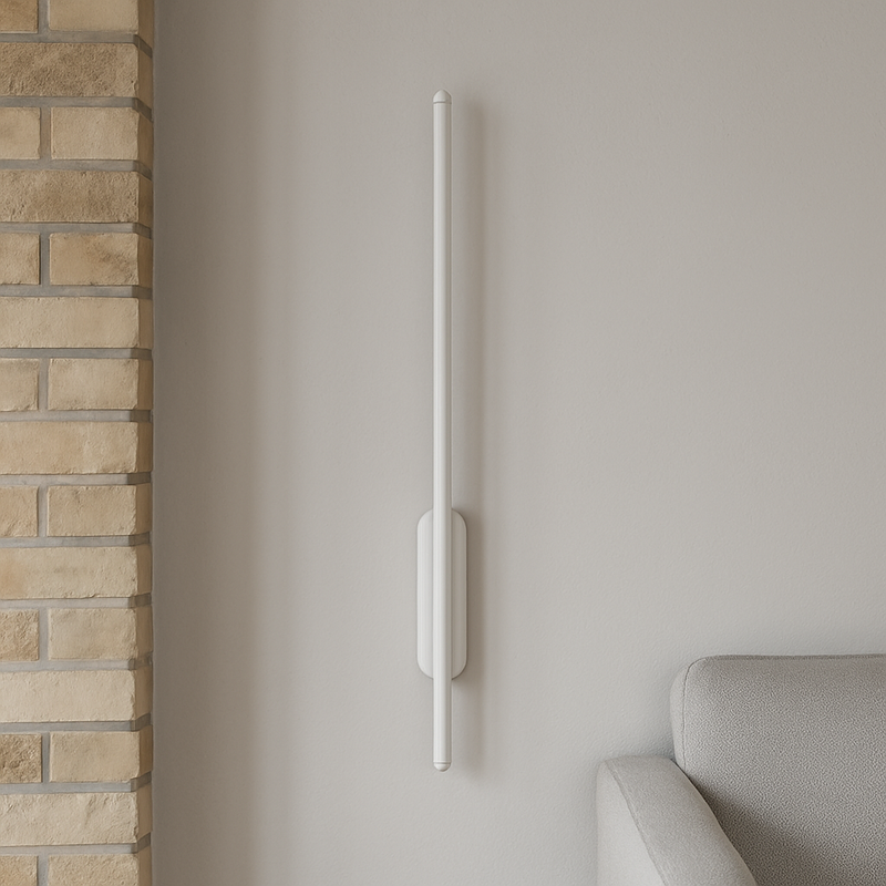 Настільний світильник білий L-60 cm/80/100 cm Led 3 режими White Pipe Line oval 251131-100006529