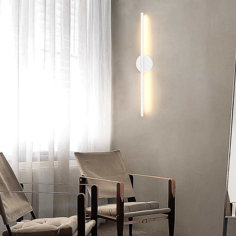 Настінні світильники білі лінійні L- 60 cm/ 80 cm/ 100 cm Led 16W / 20W / 26W White 3 режими Pipe Line oval  251131-100006530