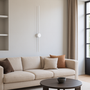 Настінні світильники білі лінійні L- 60 cm/ 80 cm/ 100 cm / 120 cm 3 режими White Pipe line 251131-100006533