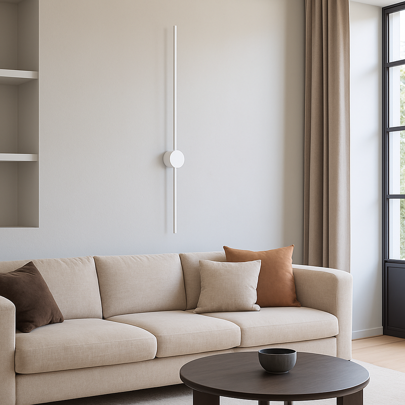 Настінні світильники білі лінійні L- 60 cm/ 80 cm/ 100 cm / 120 cm 3 режими White Pipe line 251131-100006533