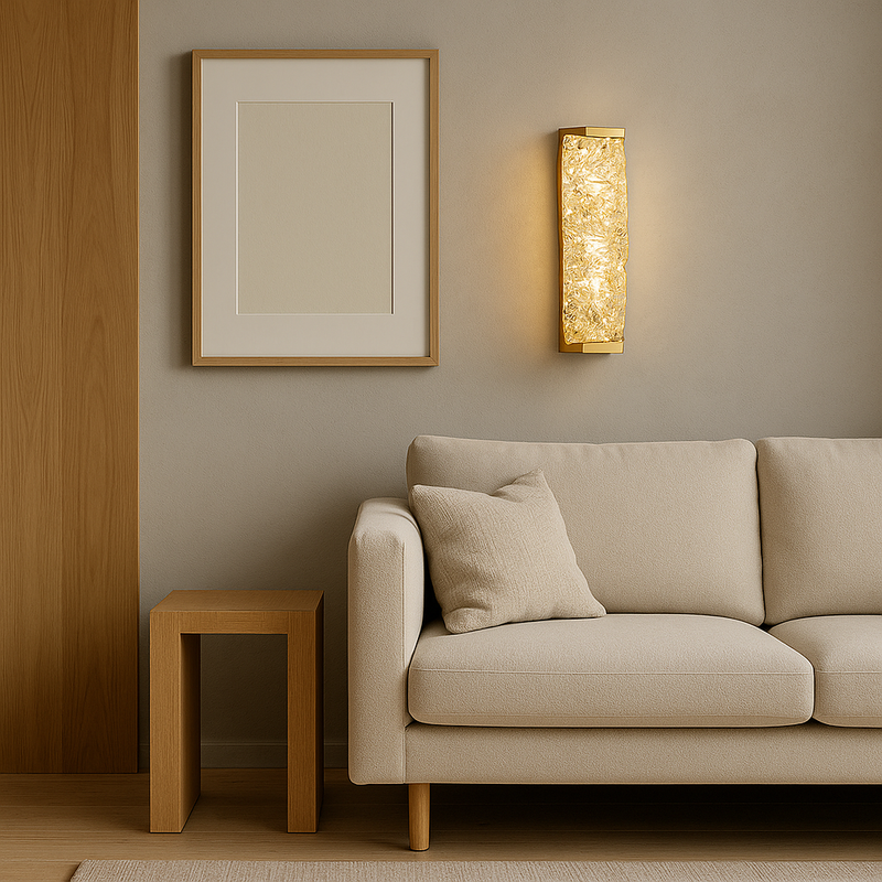 Настінний світильний золотий кришталевий H-29 cm Gold Crystal Shine 250835-100005748