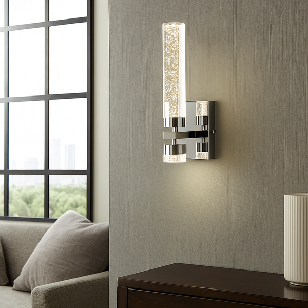 Настінний світильник хромовий H-35W Led 10W Chrome Bubbles tube 251122-100006537