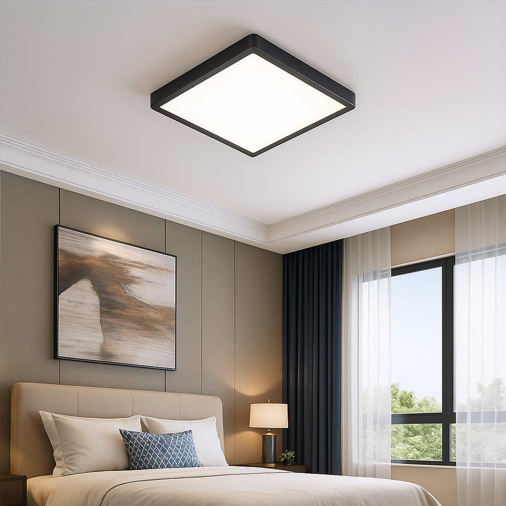 Стельовий світильник чорний 4000K LED 20W Ceiling Black+White Squares 221040-100001113