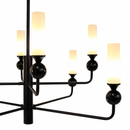 Люстра чорна на 8 плафонів D-90 cm E14*8 Black Spider 260766-100008351