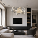 Підвісна люстра D-90 cm Led 88W Chrome Bagel 260817-100008585