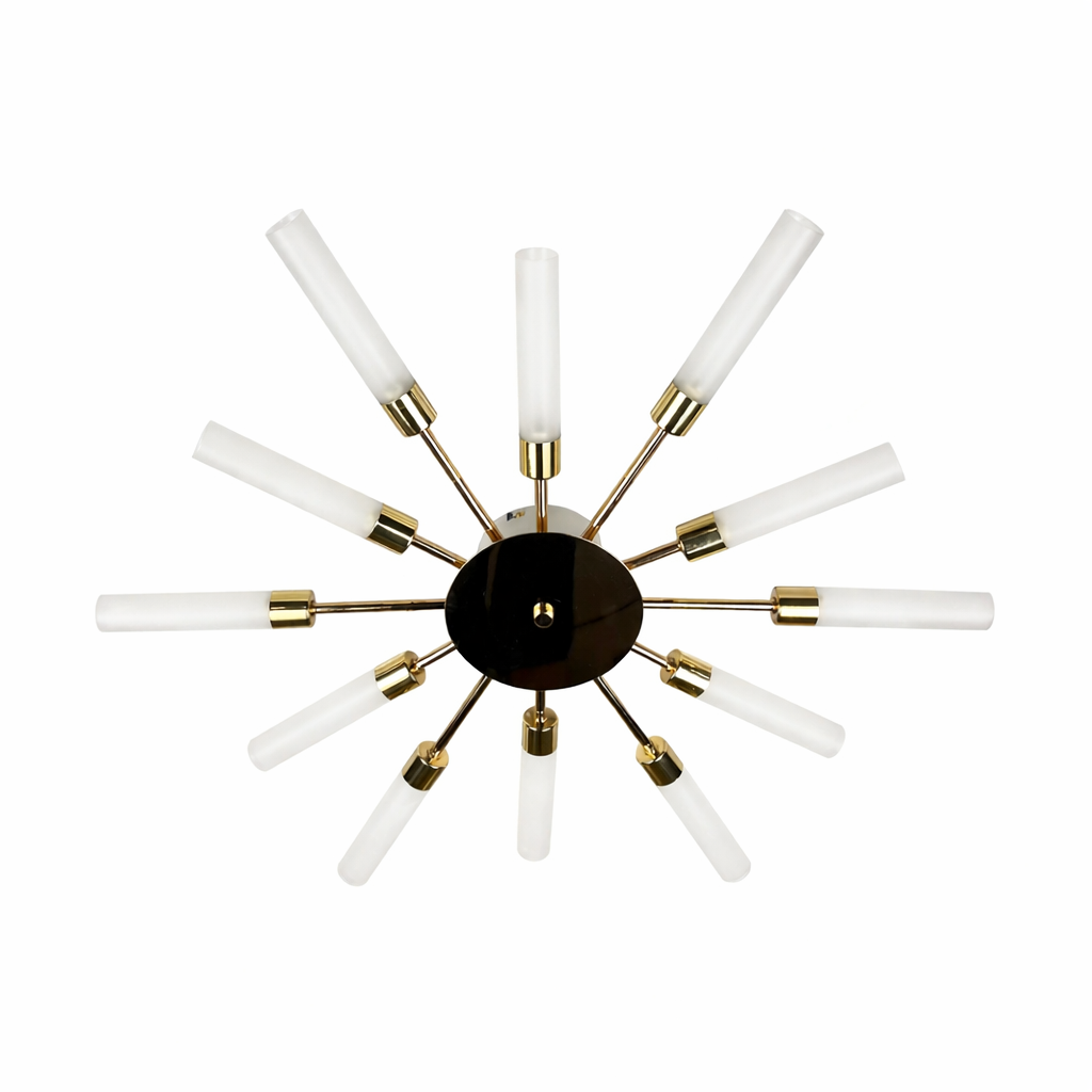Стельова люстра золота з промінцями D-69 cm G9x12 Gold+White Sun 260118-100007044