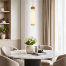 Підвісний світильник D-6 cm H-30 cm Led 4000K 10W White+Gold Emitation 260318-100007753