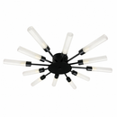 Стельова люстра чорна з промінцями D-69 cm G9x12 Black+White Sun 260118-100007045