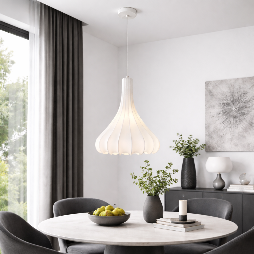 Підвісна люстра біла D-35 cm E27 White Lightness 260318-100007755