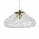 Підвісні світильники скляні D-20/25/30 cm G9 Clear+Gold Dumpling 260118-100007047