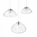 Підвісні світильники скляні D-20/25/30 cm G9 Clear+Chrome Dumpling 260118-100007048