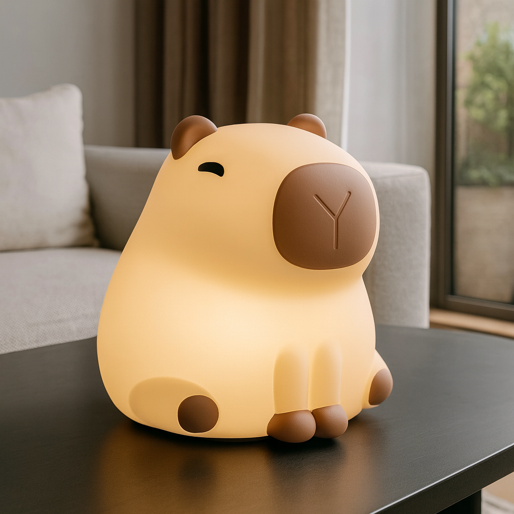 Акумуляторна лампа капібара RGB H-11.6 cm Led 1W 3000K Beige Capybara 251240-100006823