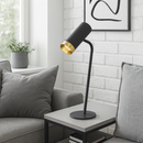 Настільна лампа H-44 cm GU10 Black+Gold Spoon 251240-100006827