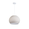Підвісна люстра з абажуром D-45 cm E27x5 White+Beige Textile 251031-100006248