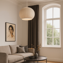 Підвісна люстра з абажуром D-45 cm E27x5 White+Beige Textile 251031-100006248