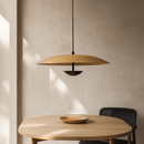 Підвісний світильник з імітацією дерева D-50 cm Led 6W 4000K Black+Wood Woody Mushroom 251218-100006834