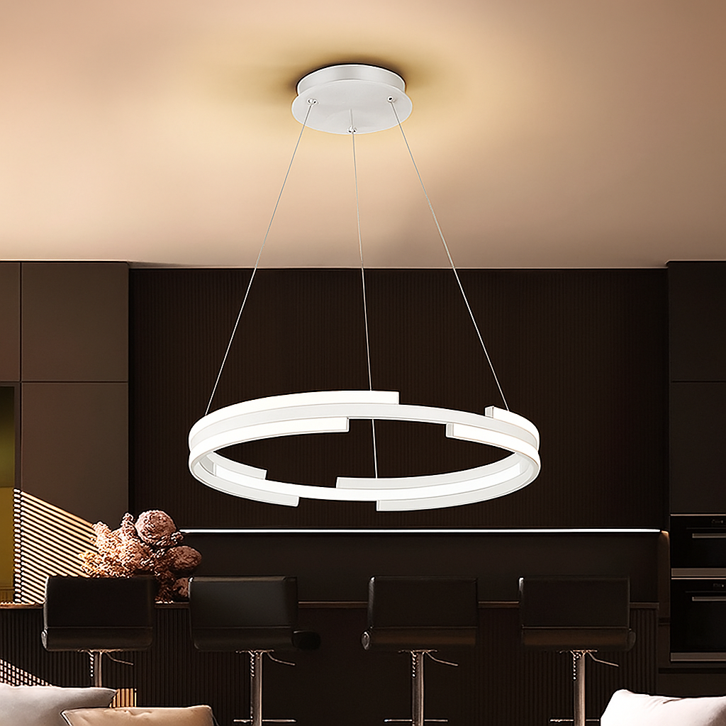 Люстра біла з пультом D-60 cm Led 50W White Longi Circle 250819-100005752