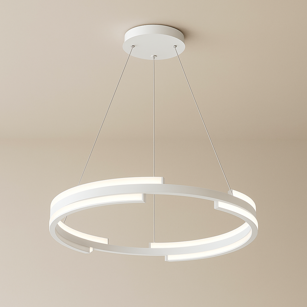 Люстра біла з пультом D-60 cm Led 50W White Longi Circle 250819-100005752