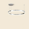 Люстра срібна з пультом D-60 cm 37W / D-80 cm 62W Chrome Kukho Circle 250819-100005754